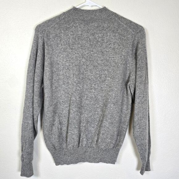 Adorable Scottie Dog Sweater Women's XS/S Gray White Argyle Cashmere? Academia - Picture 2 of 7